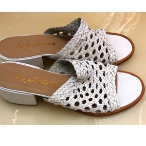 Matisse ditsy leather woven sandals